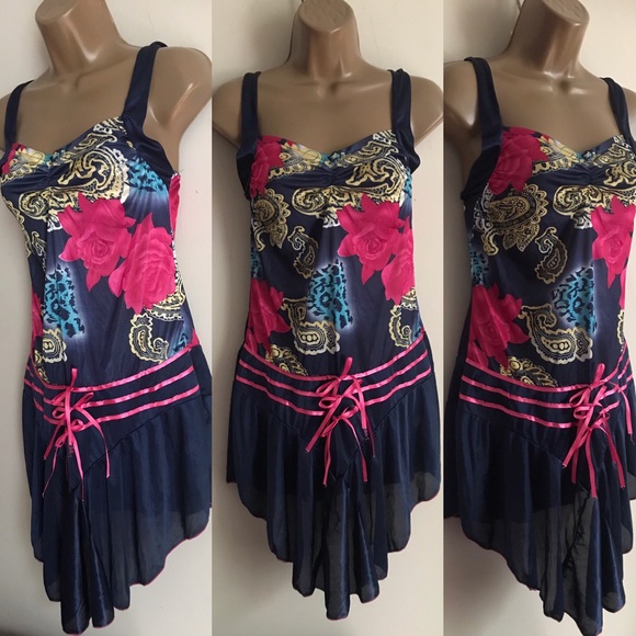 2 Piece Lingerie, short Dress w matching Panties - Picture 1 of 8